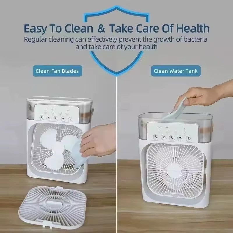 Ventilador portátil con difusor refrescante
